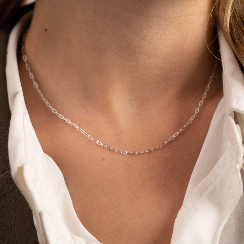 ALMA SMALL LINK SILVER CHAIN