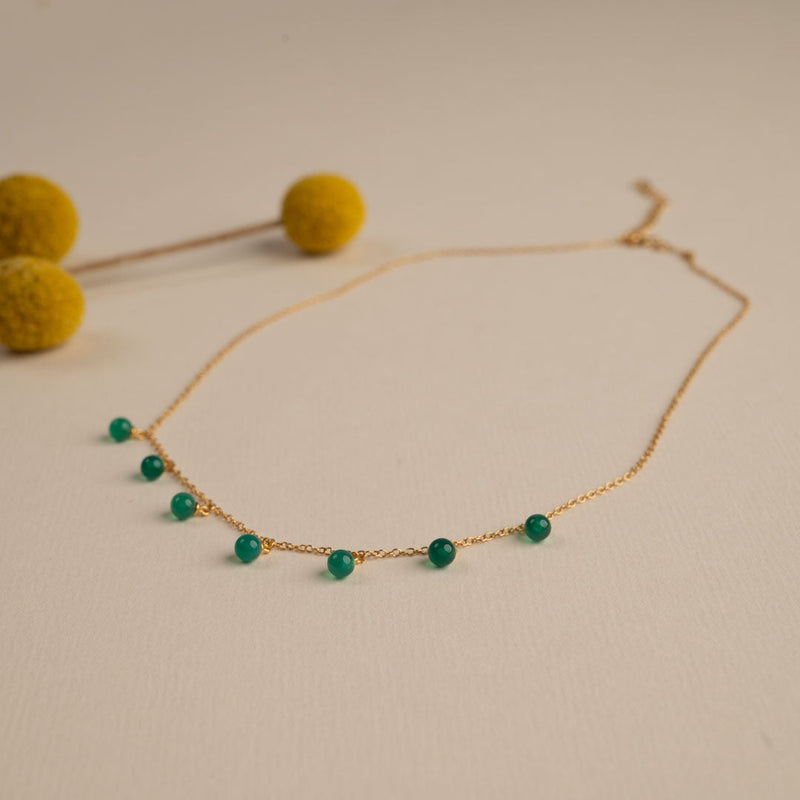 AURORA GREEN GOLDEN NECKLACE