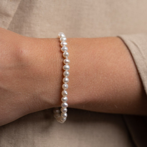 BLAIR PEARL SOLID GOLD BRACELET