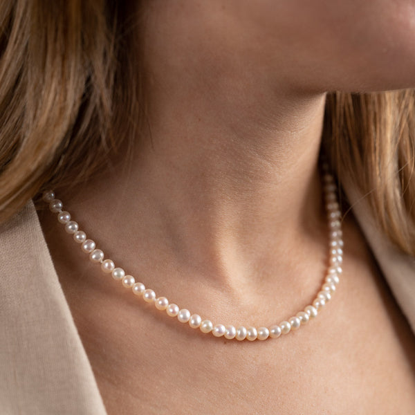 BLAIR PEARL SOLID GOLD NECKLACE