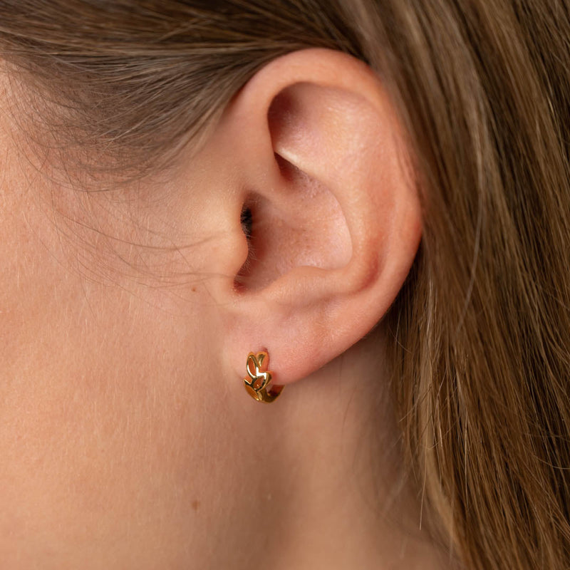 BLOOM SMALL GOLDEN CREOL EARRING