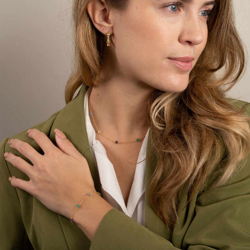 ERICA RAINBOW GOLDEN NECKLACE