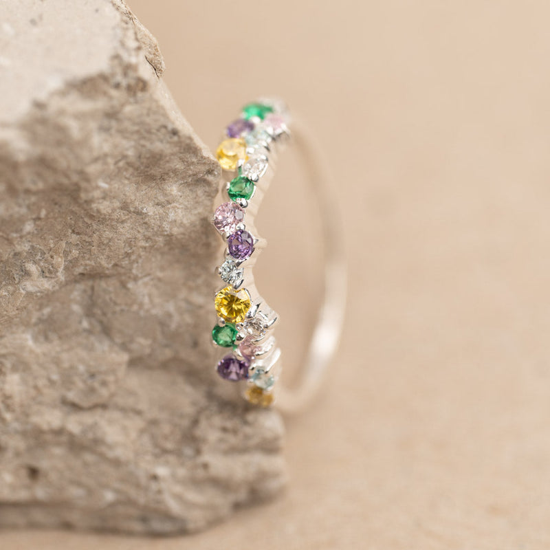 CLAIR RAINBOW SILVER RING