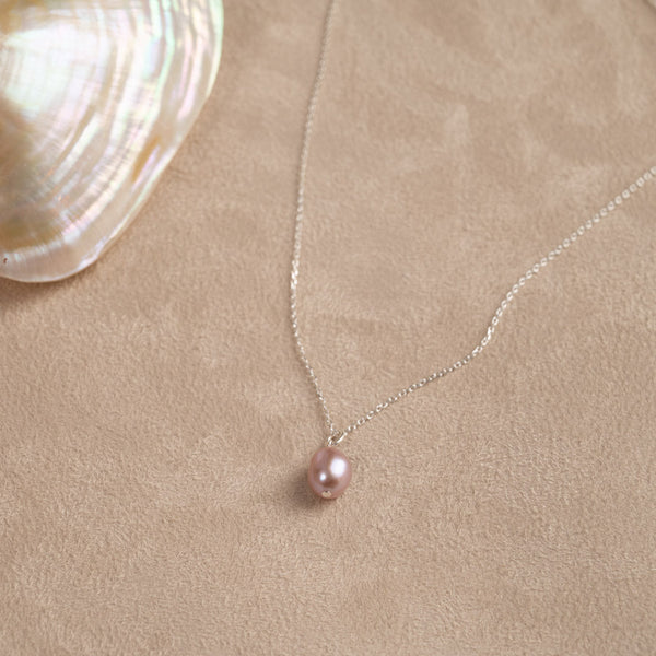 ELSA ROSE BAROQUE PEARL SILVER NECKLACE