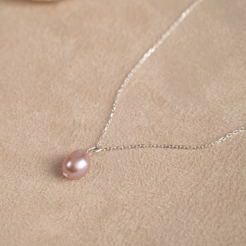 ELSA ROSE BAROQUE PEARL SILVER NECKLACE