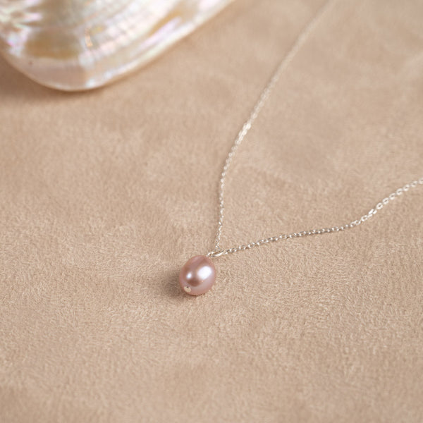 ELSA ROSE BAROQUE PEARL SILVER NECKLACE