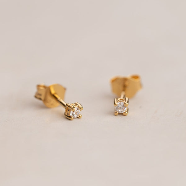 ENA GOLDEN EARRING - 2mm