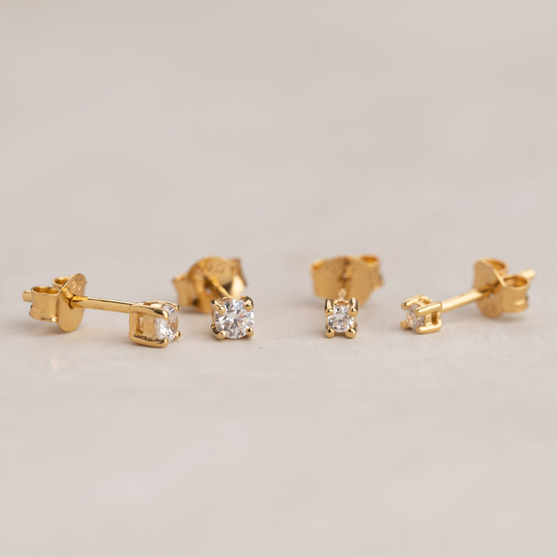 ENA GOLDEN EARRING - 3mm