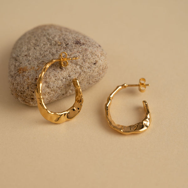 ETTA GOLDEN CREOL EARRING