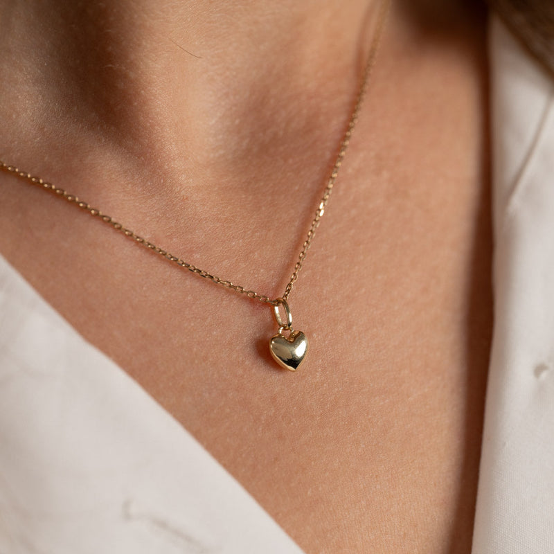 HEART SOLID GOLD PENDANT