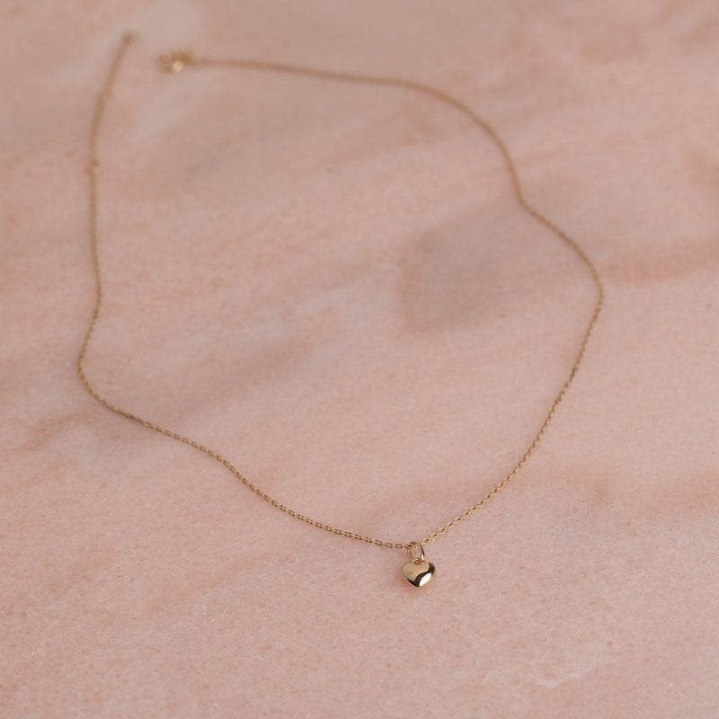 HEART SOLID GOLD PENDANT