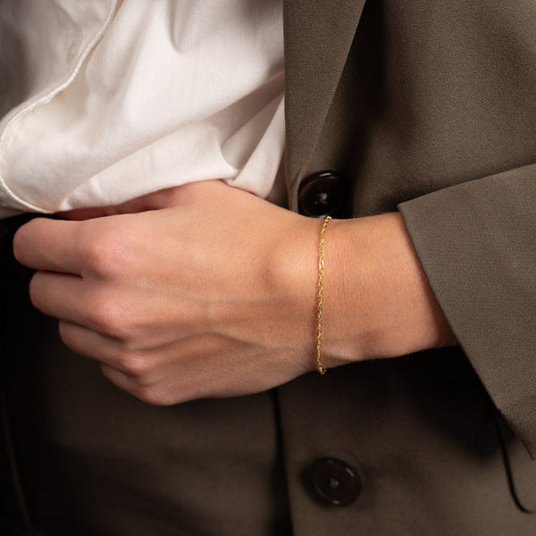 LEONORA SOLID GOLD BRACELET