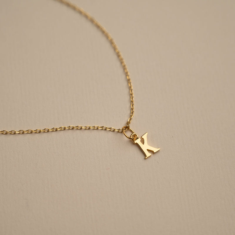 LETTER K GOLDEN NECKLACE