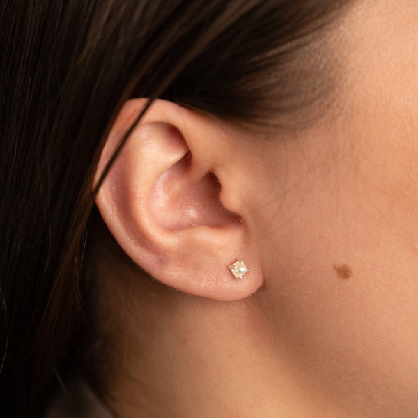 LIVA PEARL SILVER EARRING