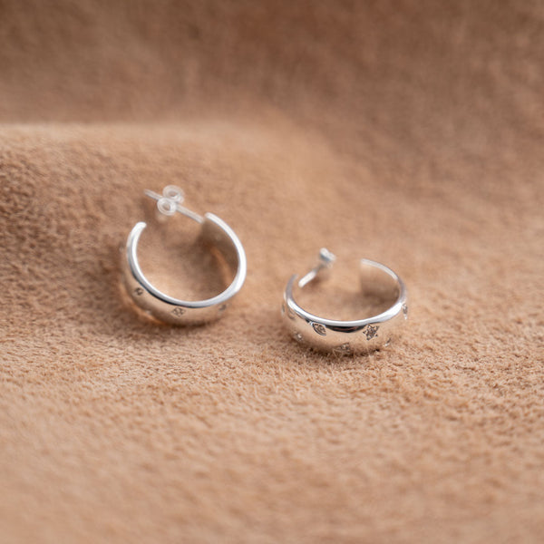 PERNILLE SILVER CREOL EARRING