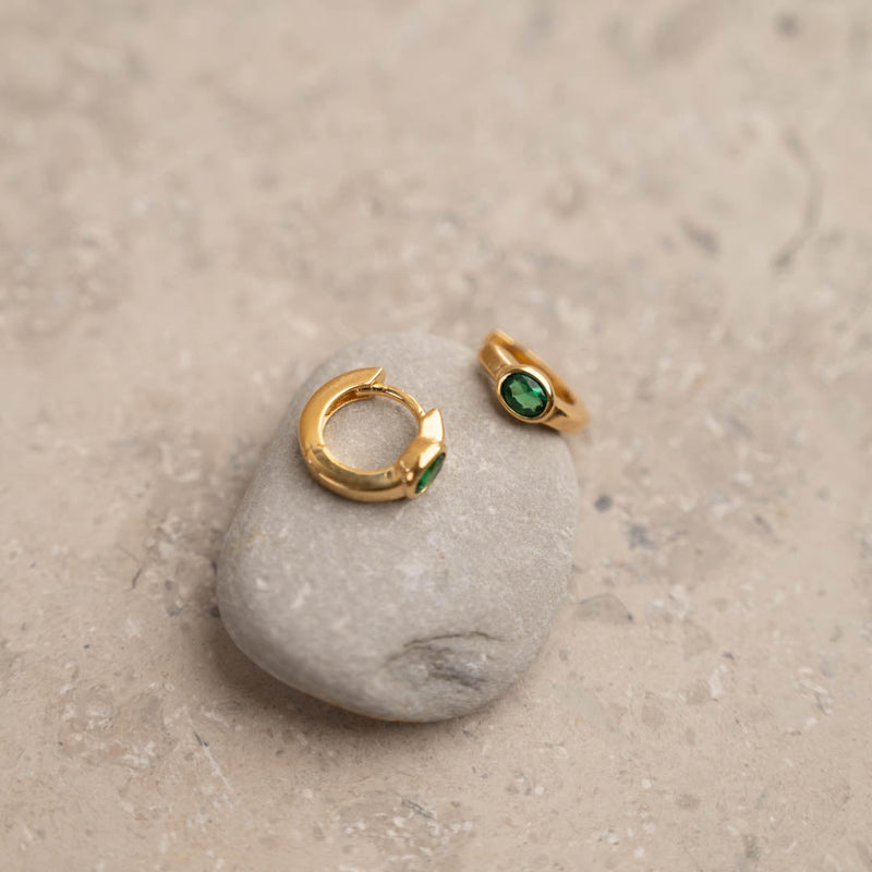 REBEKKA GREEN GOLDEN CREOL EARRING