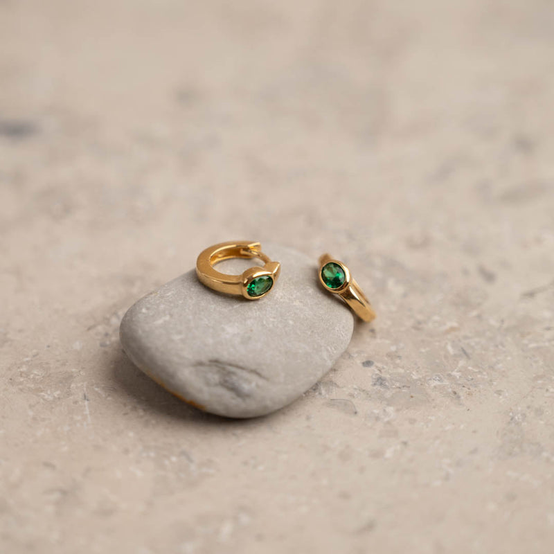 REBEKKA GREEN GOLDEN CREOL EARRING