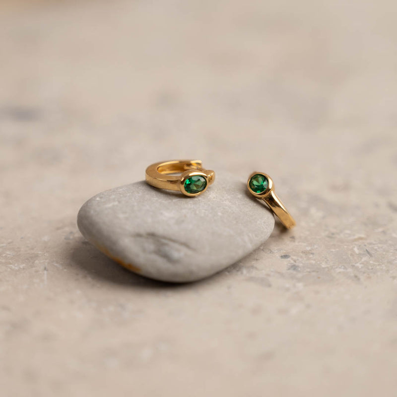 REBEKKA GREEN GOLDEN CREOL EARRING