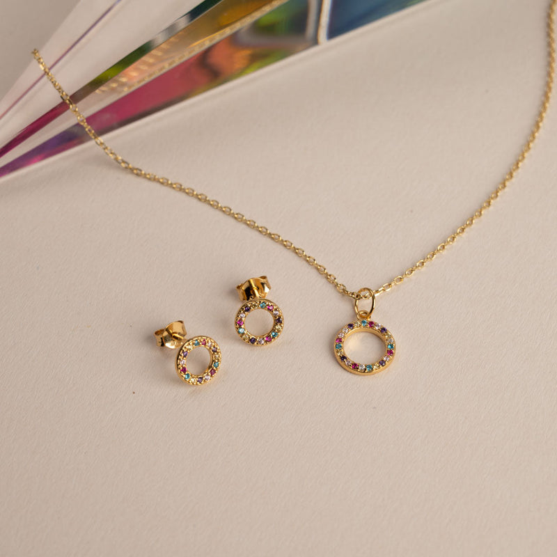 ROBERTA RAINBOW GOLDEN PENDANT