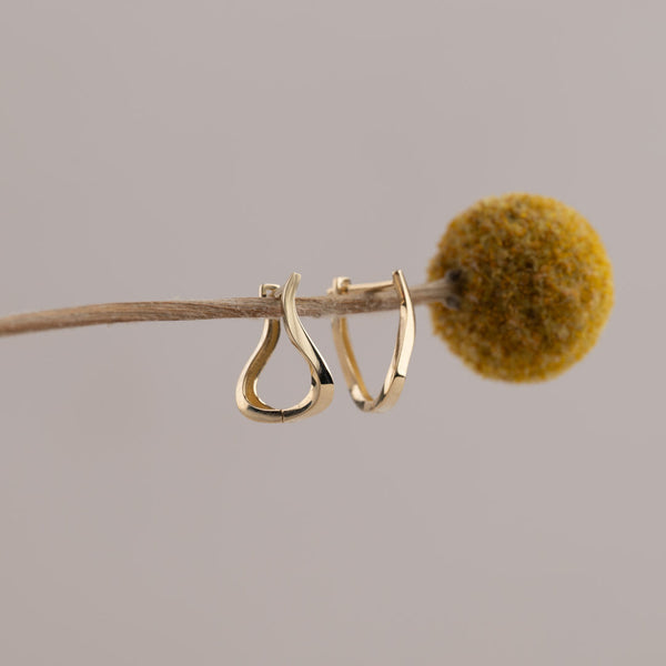SERENA SOLID GOLD CREOL EARRING