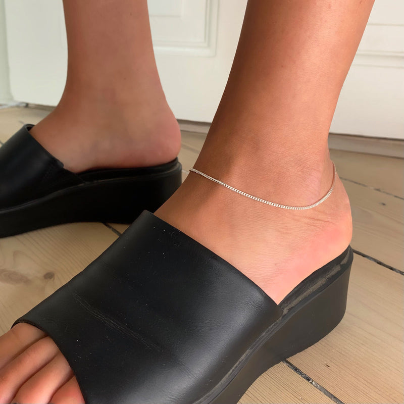 SIA MINI PANZER SILVER ANKLET