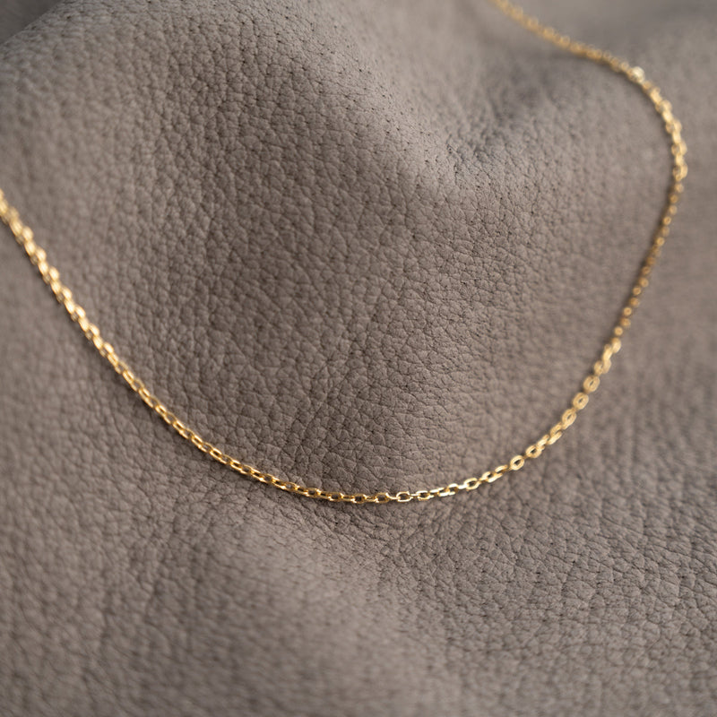 SIMPLE LINK SOLID GOLD CHAIN