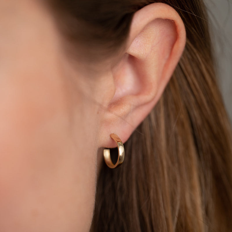 SOPHIE SOLID GOLD CREOL EARRING
