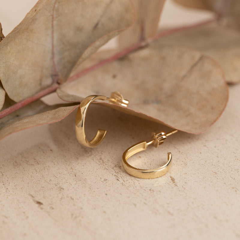 SOPHIE SOLID GOLD CREOL EARRING