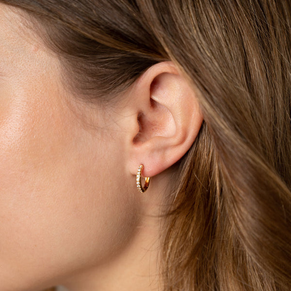 STELLA SMALL GOLDEN CREOL EARRING