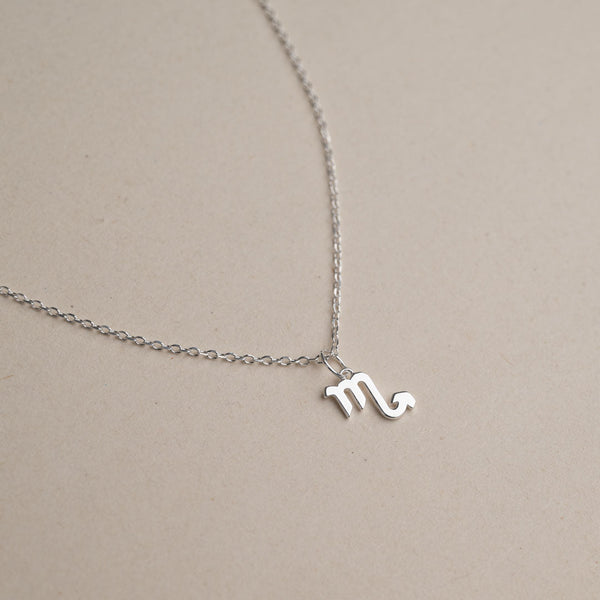 ZODIAC SCORPIO SILVER NECKLACE