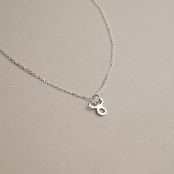 ZODIAC TAURUS SILVER NECKLACE