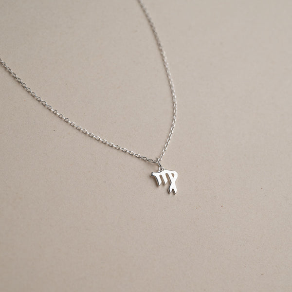 ZODIAC VIRGO SILVER NECKLACE