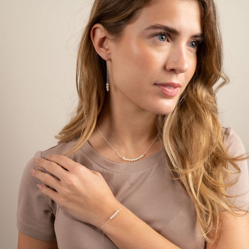 EVELYN PEARL SILVER 3P SET